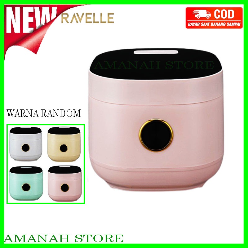 Ravelle Digital Rice Cooker Low Carbo 3L (1.2L Nasi) Rendah Gula ( WARNA RANDOM )