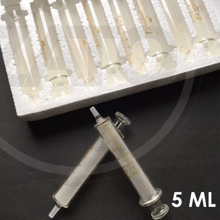 Suntik Kaca Syringe Glass Isi Kapasitas 5mL