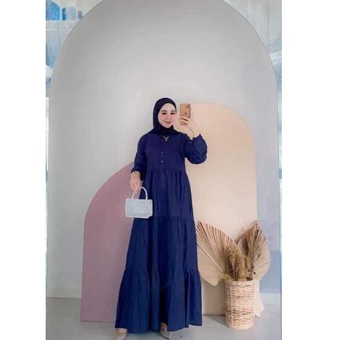 gamis kirania / gamis rempel / rayon premium / maxi dress / gamis polos [KDN.31My22c]