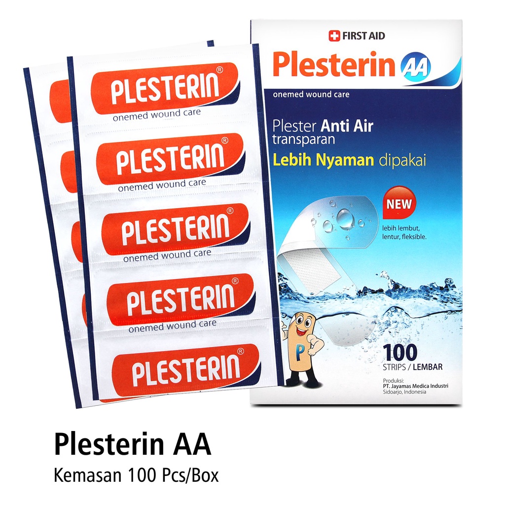 Plesterin First Aid AA OneMed box isi 100 PCS Anti Air