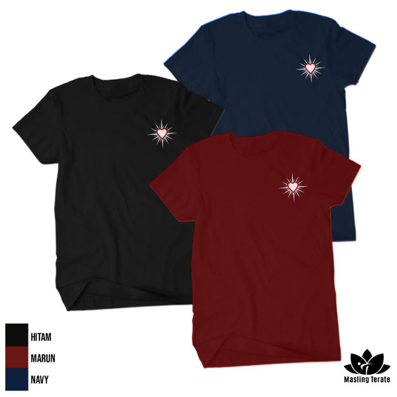 kaos psht / hati bersinar / sh terate