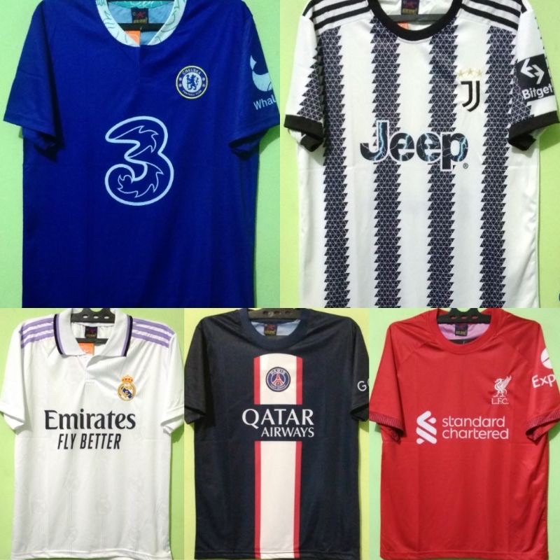 Jersey bola klub eropa printing 2022 2023 Terbaru