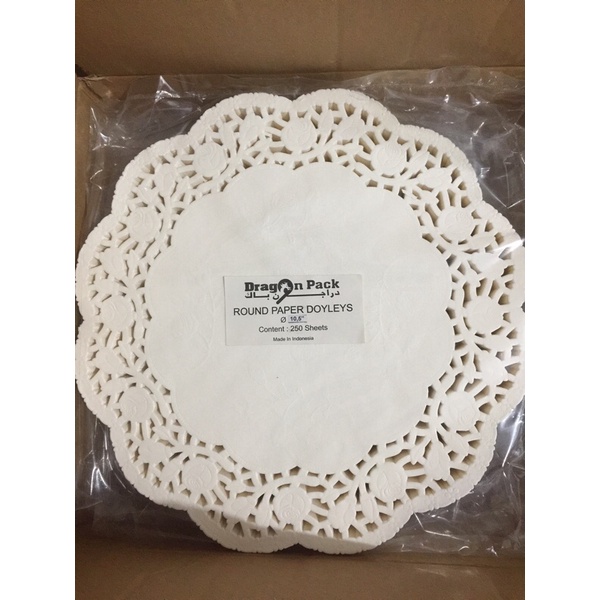 Paper Doyleys kertas Doilies round 10.5&quot; 27cm isi 250 pcs