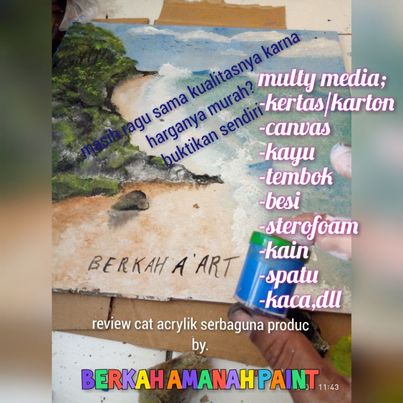 

RK cat lukis 1set 5warna 50ml multymedia