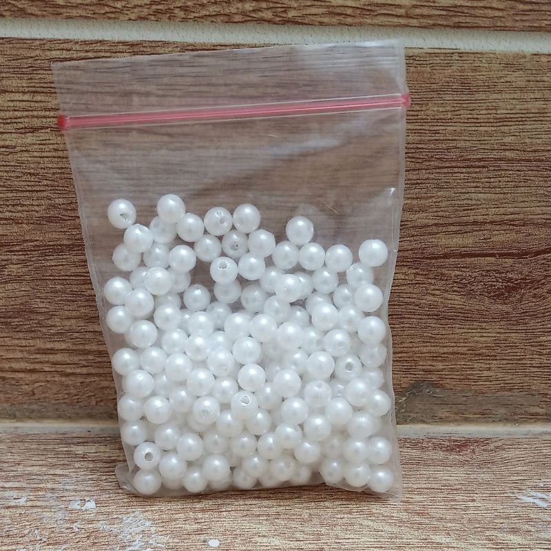 20gr Mutiara lobang sintetis  6mm