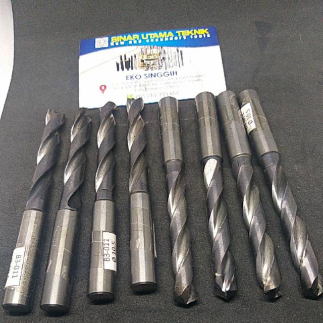 Mata bor 10.5 / 11.7 / 13.5 / 12.72 carbide drill 10.5 / 11/12mm  bekas untuk bor besi keras