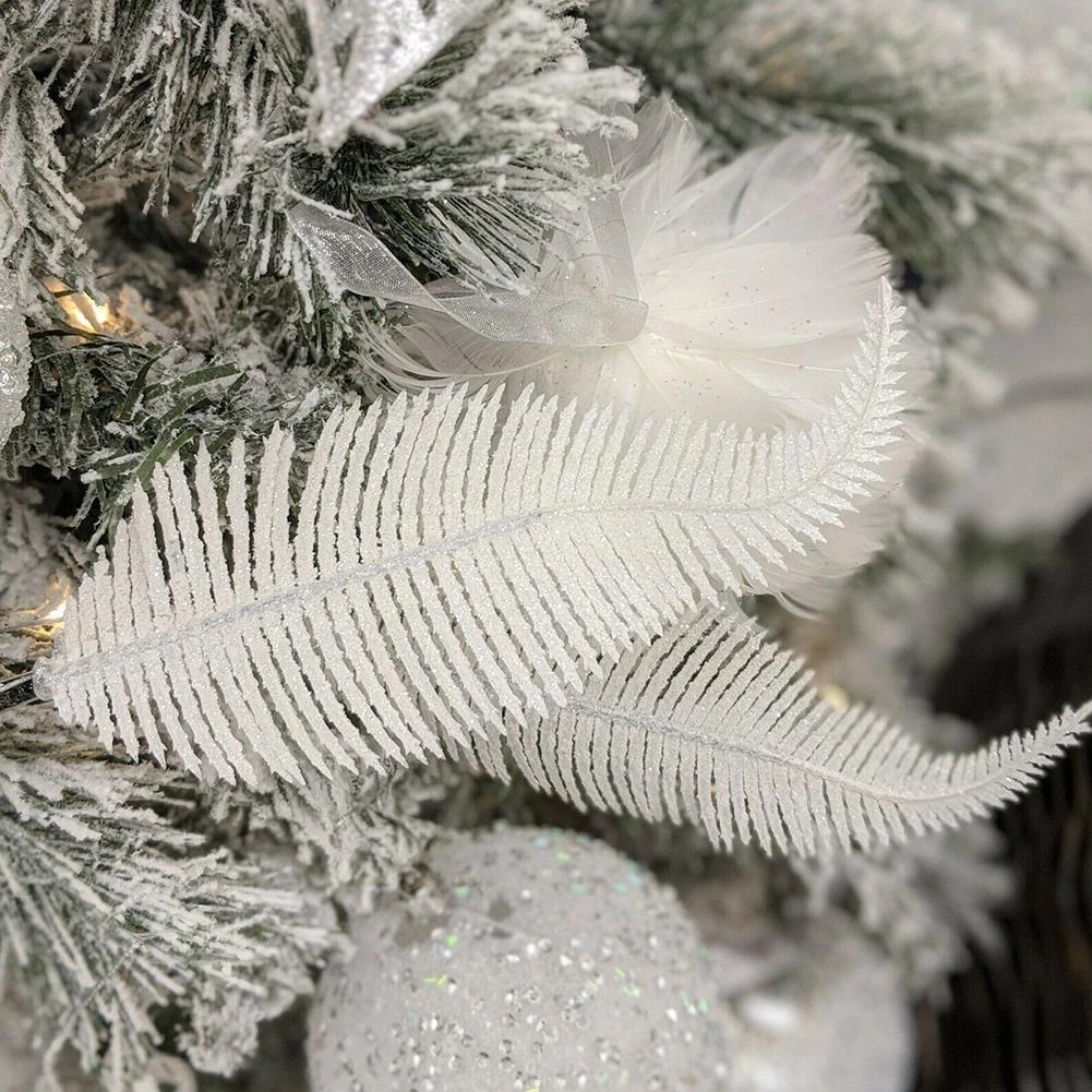 [Christmas Products]6Pcs/set Christmas Decoration Feather Clip