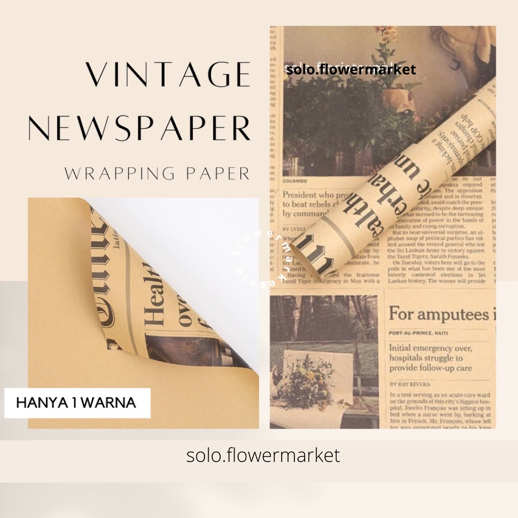 

ECER FLOWER OLD WRAPPING VINTAGE NEWSPAPER CRAFT KRAFT kertas kado motif vintage magazine KORAN korea bunga flower Kertas Poster / Props Foto Kinfolk Cover Magazine MAJALAH Fotografi PHOTOGRAPHY AESTHETIC MAGAZINE PEMBUNGKUS BUKET BOUQUET FLOWER TERMURAH