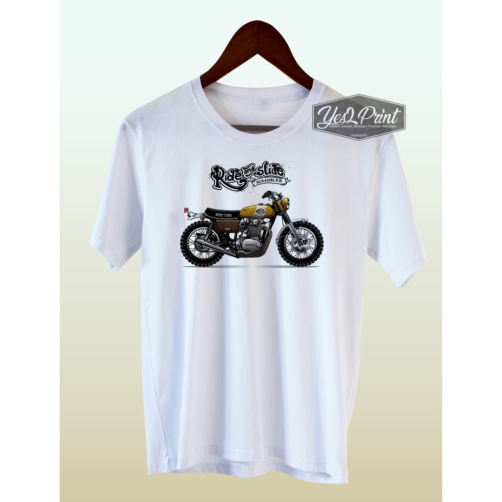 Kaos Vintage Motor Trail 02 Cotton Combed