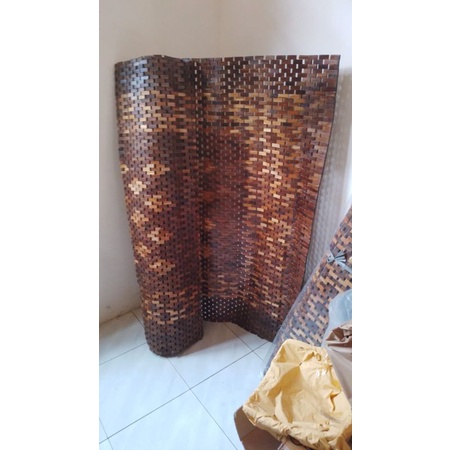 Tikar kayu Jati 100 x 100 cm