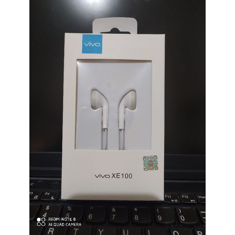 HANDSFREE HEADSET EARPHONE VIVO XE100 ORIGINAL HEADSET XE100