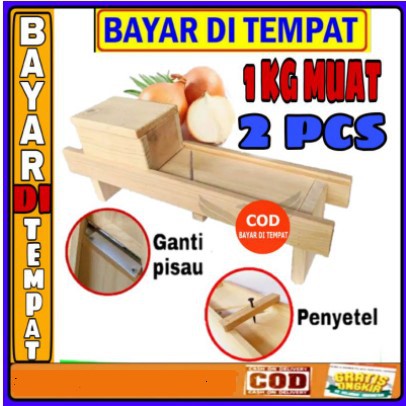 Irisan bawang kayu - alat pemotong bawang - onion slicer - pisau alat pengiris- pasah bawang kayu