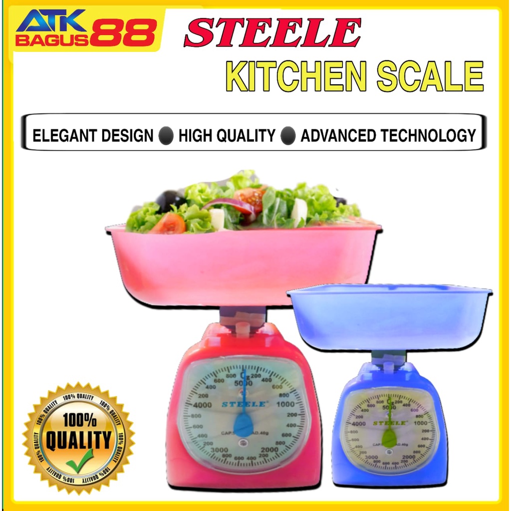 STEELE KITCHEN SCALE / Timbangan Kue / Timbangan Dapur