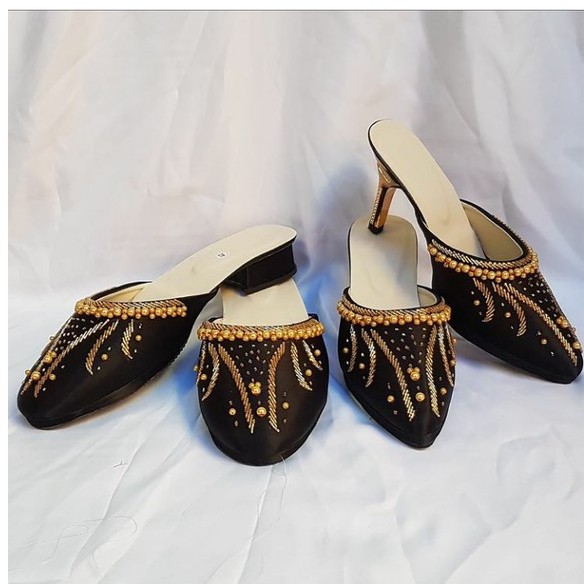 Selop Pengantin/Selop Payet Pengantin/Selop Mutiara/Set Selop Pengantin