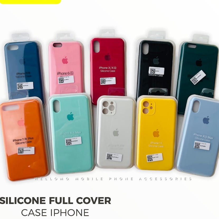 IPHONE 6 6G 6S 7 7G 8 8G CASE SOFT BACK CASING SILIKON COLOUR WARNA LOGO , ANTI NODA SOFTCASE