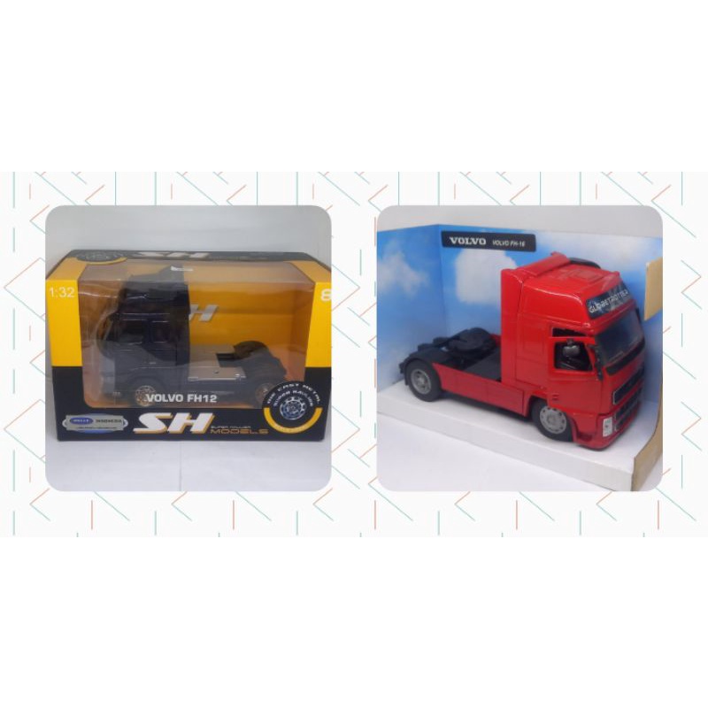 diecast miniatur truck volvo truk kepala kontainer