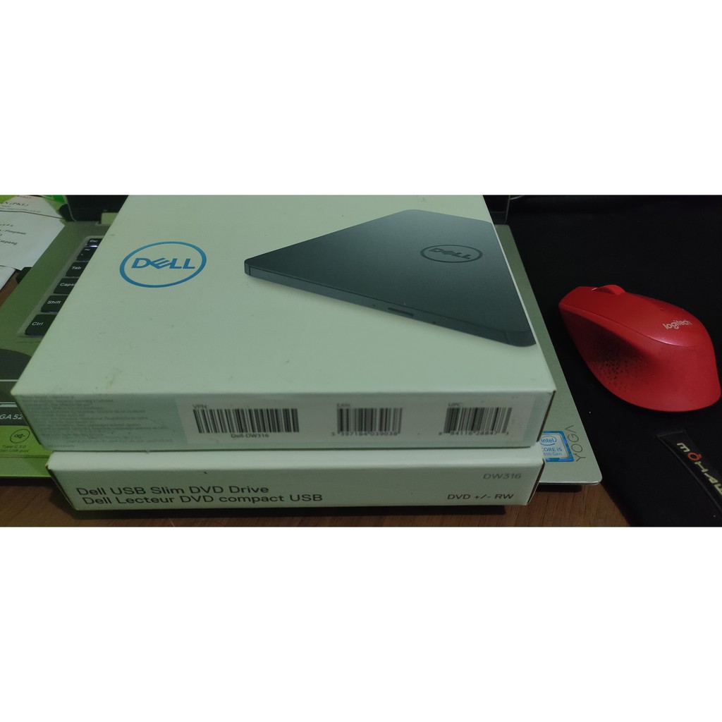 Dell USB Slim DVD Drive DVD Eksternal DVD External DW316 Original