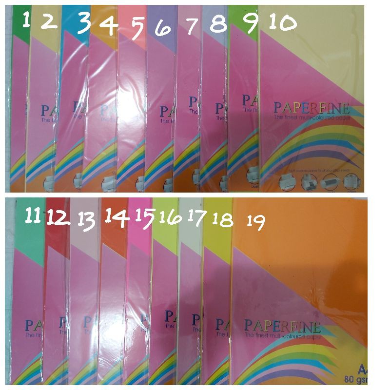 

kertas HVS A4 warna paperline