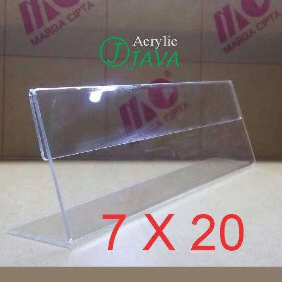 

[DISCOUNT 0RV53] DESK NAME/ACRYLIC NAME PLATE/PAPAN NAMA AKRILIK MEJA (7X20) 1 SISI Best Produk