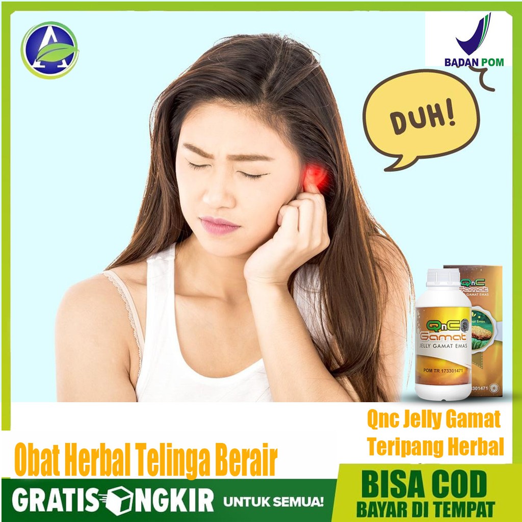 Qnc Jelly Gamat Herbal Ekstrak Teripang Asli Obat Herbal Untuk Telinga Bernanah, Telinga Congean COD