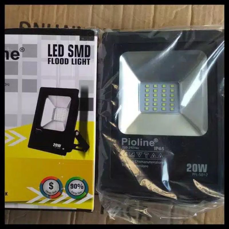 PIOLINE LAMPU SOROT LED 20 W TEMBAK / LED TAMAN / LED FLOOD LIGHT PUTIH / KUNING