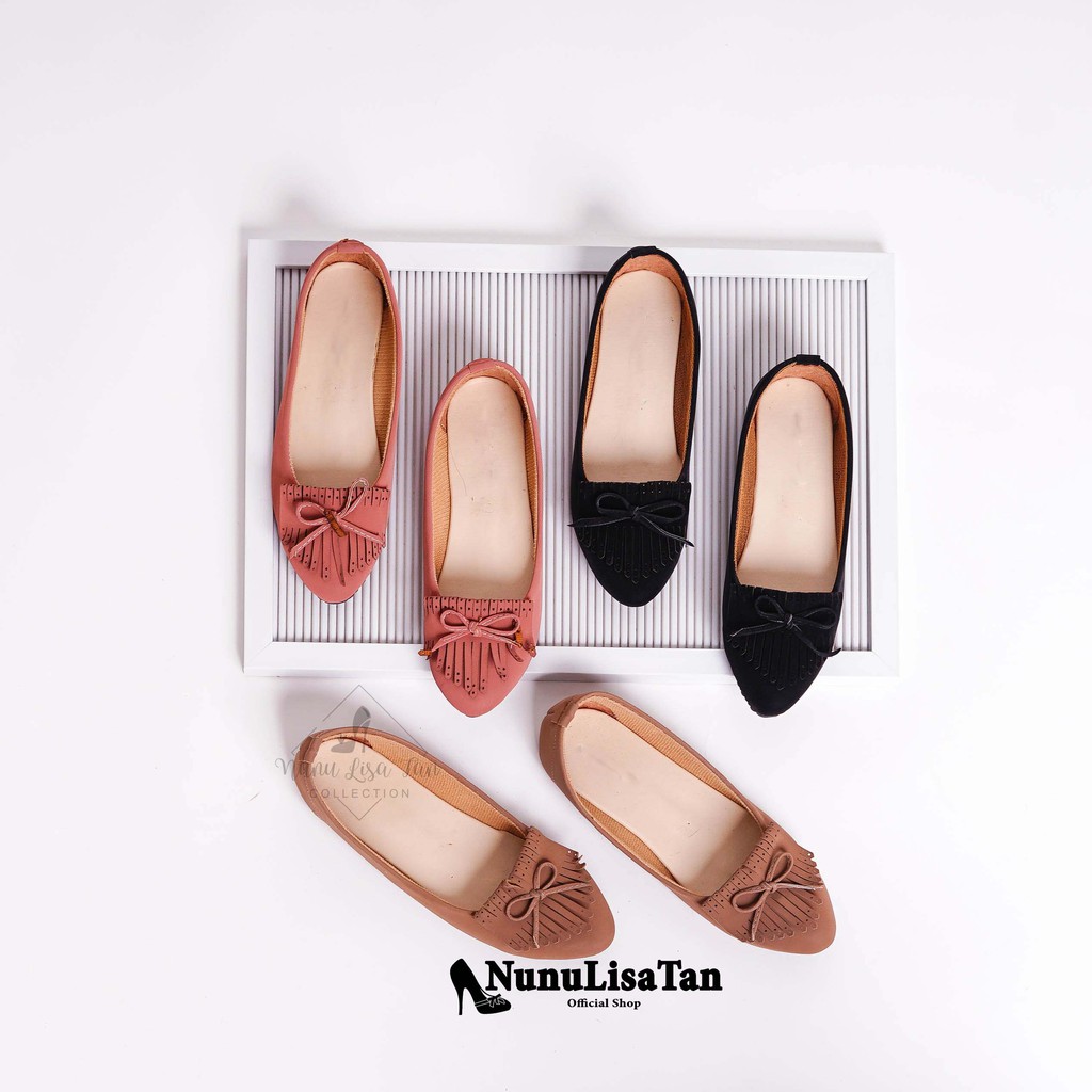 COD Diskon Aneka Flat shoes Balet Sepatu teplek wanita