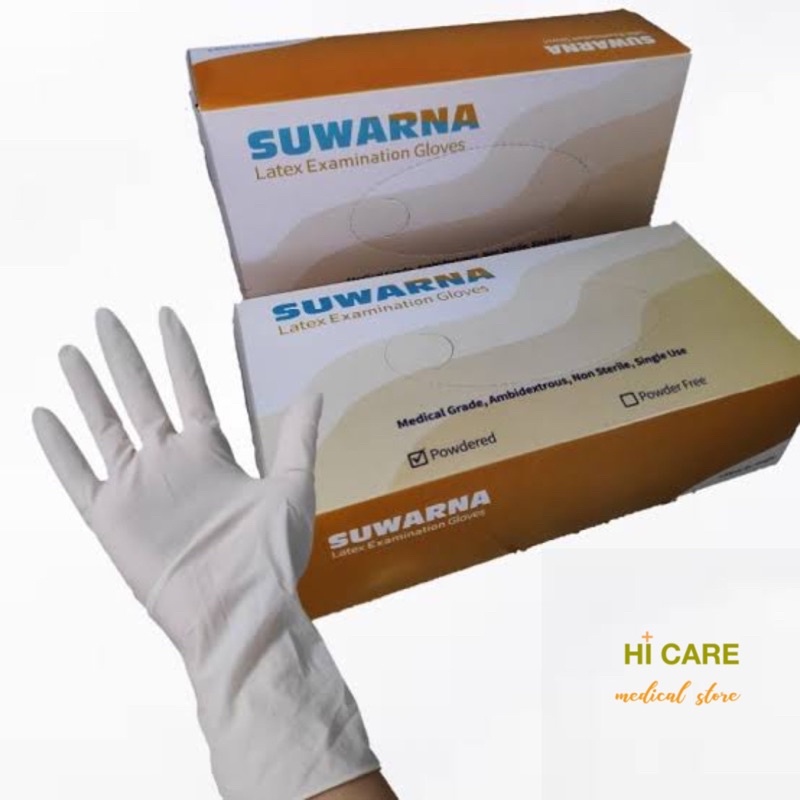 Sarung Tangan Latex Suwarna size L