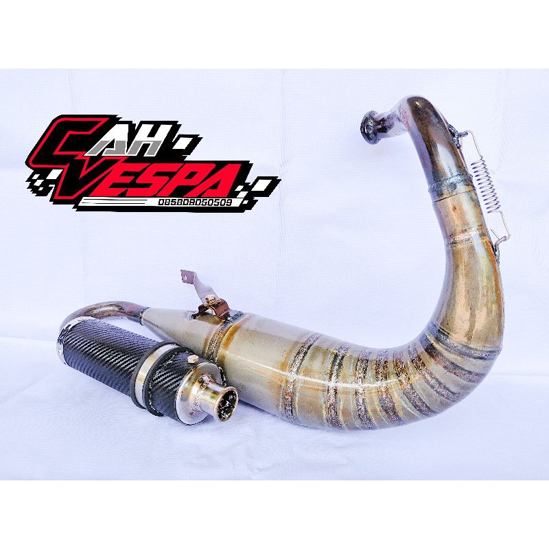 Knalpot Vespa No Label Smallframe PTS