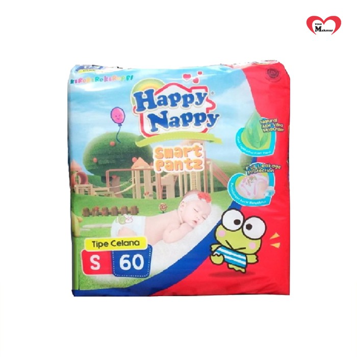 Happy Nappy Pants S60/M54/L48/Xl44/Xxl36 / Toko Makmur Online