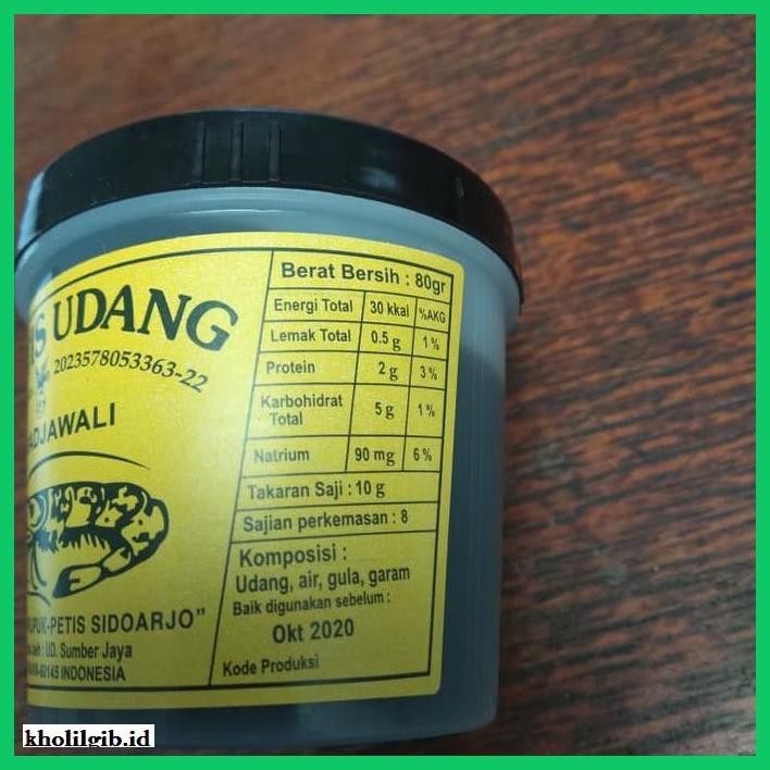 

gnidderdsaus- petis udang radjwali sidoardjo -asliiiiii.