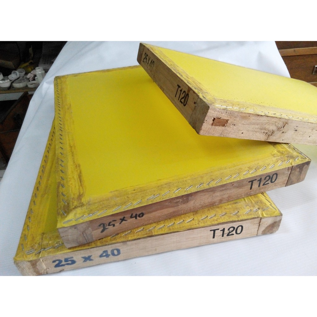 

Screen T 120 / T120 (25x40cm) Sablon Manual Untuk Cat Oil Base