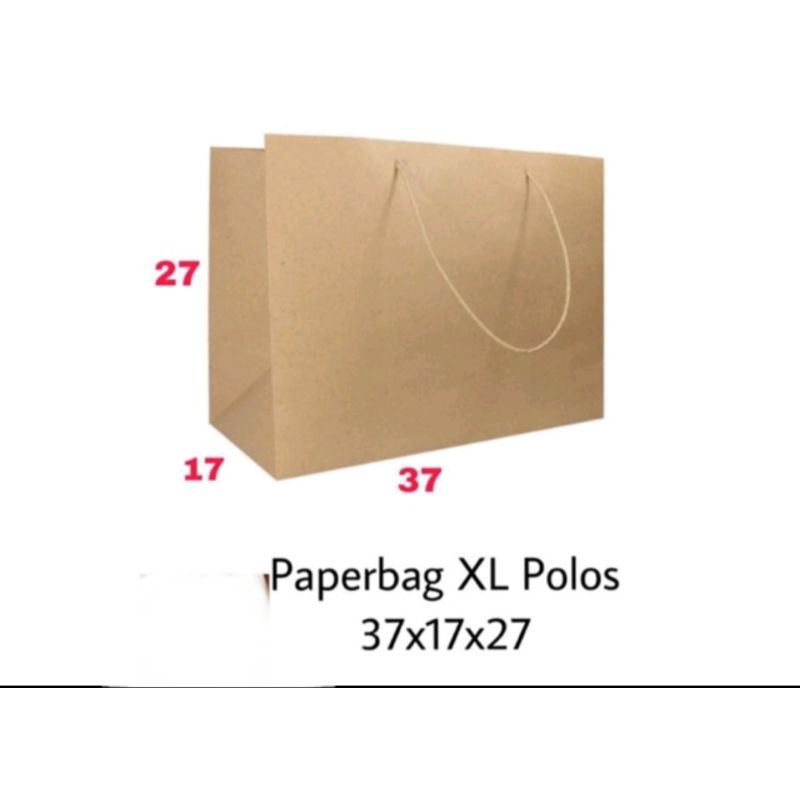 

Paperbag XL Jumbo 37x17x27 Tas Kertas Paper Bag Goodie Bag Shopping Bag Tas Belanja