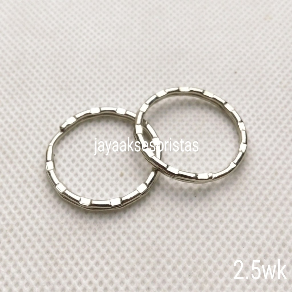 ring double kembang 2.5 cm besi murah bandung