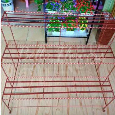 Rak Besi 3 Susun Tanaman Standing Pot Bunga Gosend Instant