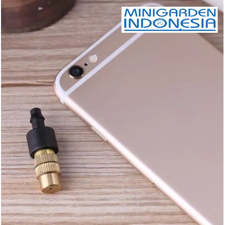 Sprinkler Spray Nozzle Air Irigasi Taman Brass 1 Holes S004