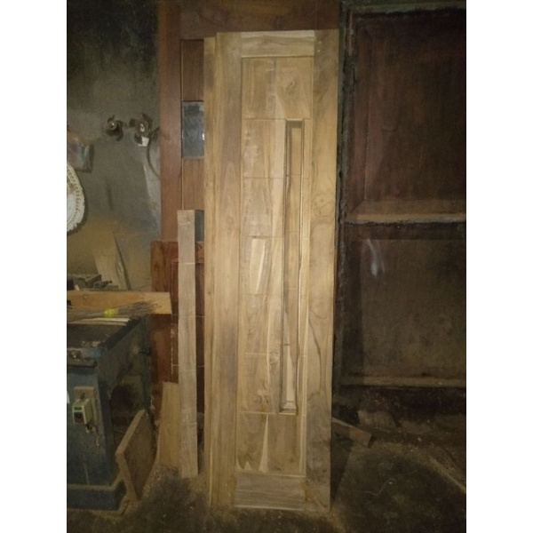 Pintu+ Kusen(Kayu Jati)Murah meriah Bonus Engsel Pintu