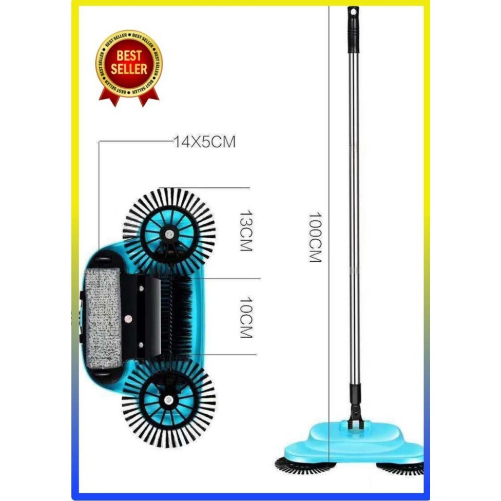 Super Broom Sapu Otomatis Tanpa Listrik Ringan