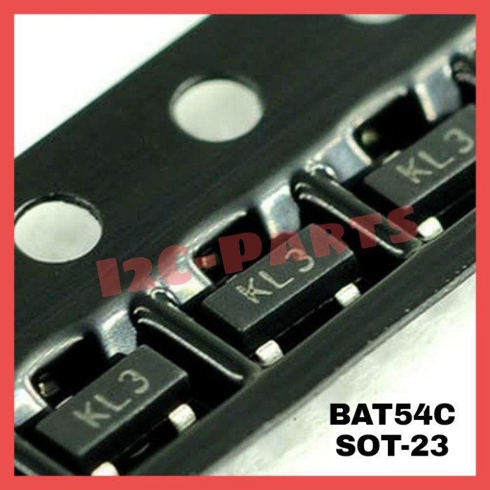 Jual BAT54C KL3 Schottky Barrier Diode BAT54 0.2A 30V SOT-23 200mA SMD ...