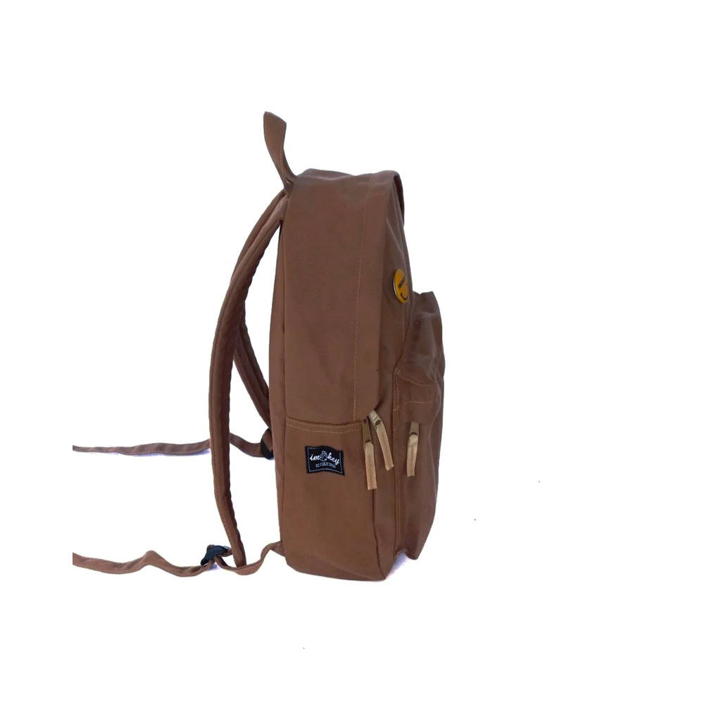 Imokey Orbit Brown Backpack - Tas Ransel Pria - Tas Ransel Wanita