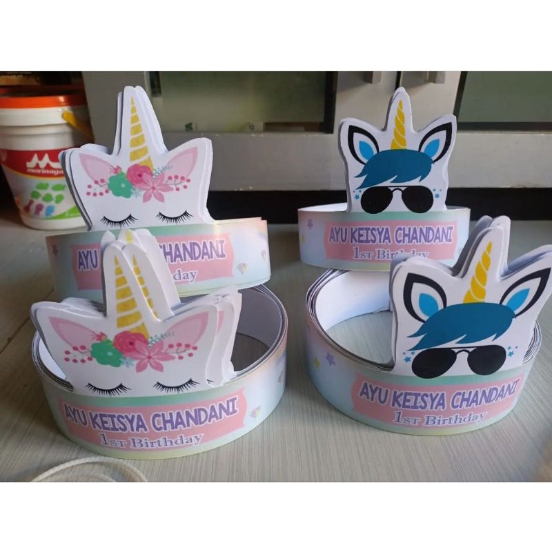 Topi Ultah Anak Custom free design