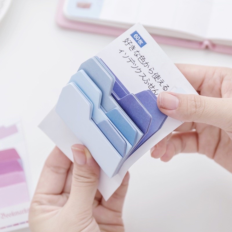 

[HARUMI] MORANDI STICKY NOTES Pastel Tone Kertas Tempel Memo Pad Alat Tulis Kantor