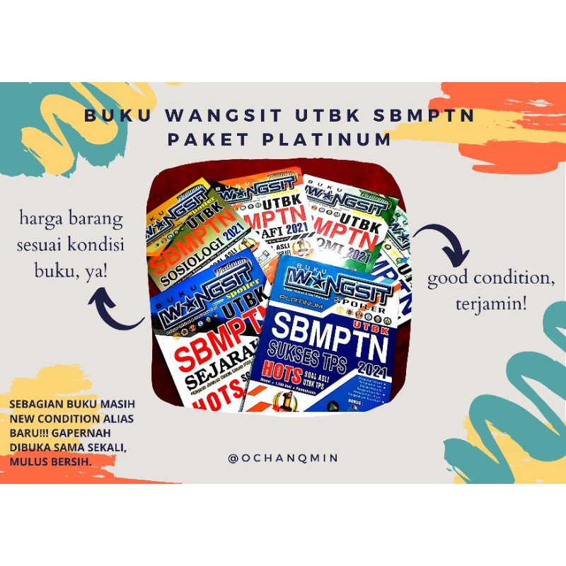 [PRELOVED] Buku Wangsit TKA SOSHUM OM JERO Paket Platinum 2021 ㅡ UTBK SBMPTN