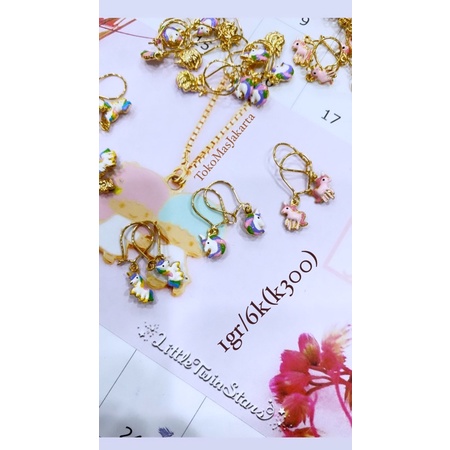 anting anak model unicorn 1gr/6k (k300)