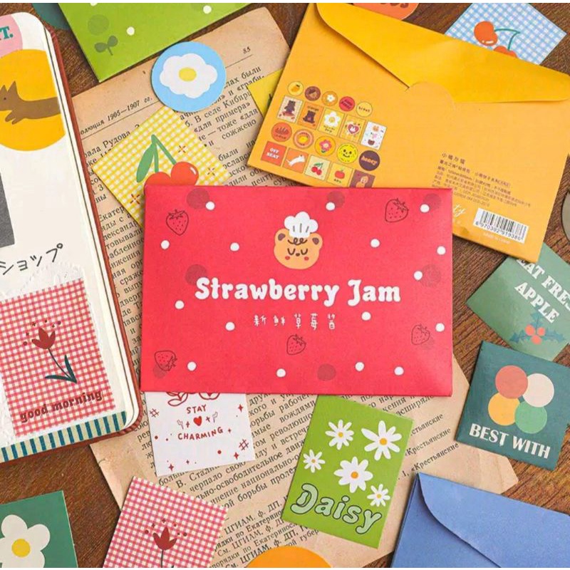 

Aesthetic Envelope Sticker Stiker Amplop Estetik Scrapbook Journaling Isi 40pcs