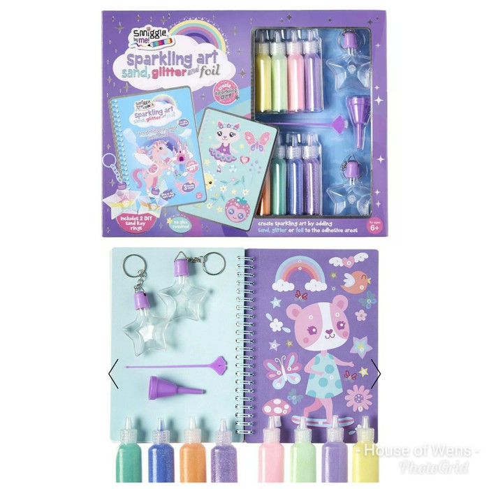 

Lyra Sketch Book - Kiky Sketch Book - Papan Tulis Gambar Smiggle Sparkle Sand Art Book - Buku