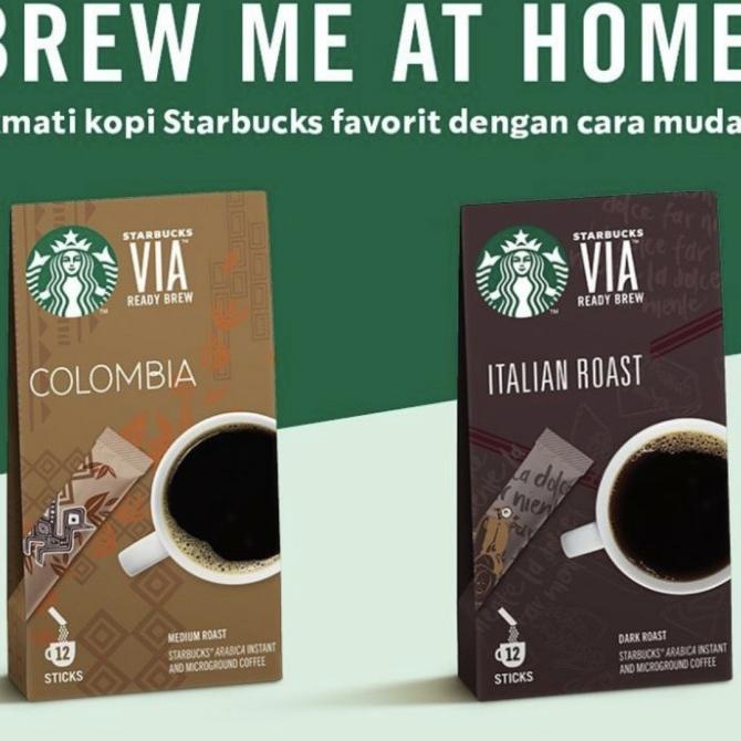 

Starbucks VIA Ready Brew 12 Sticks Coffee Sachet/ Kopi Sachet