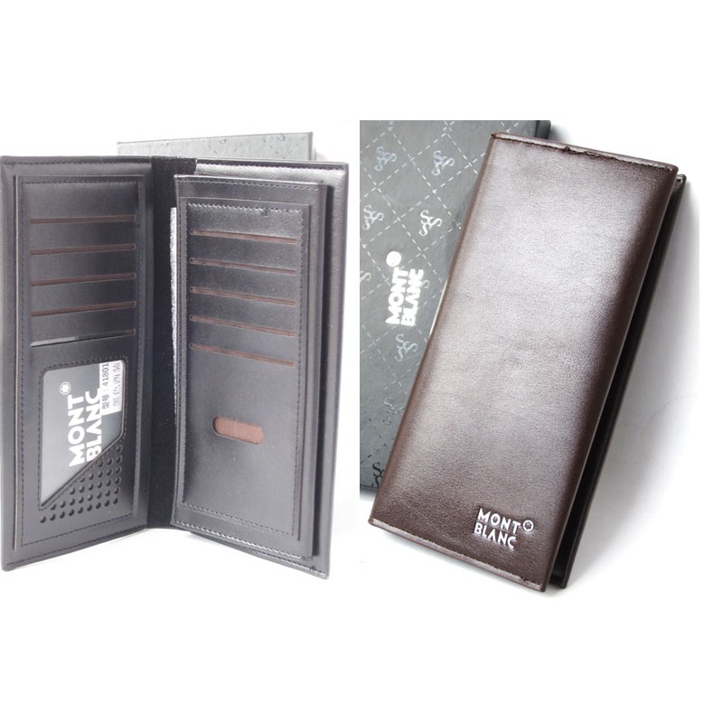 Dompet Panjang Premium Mont Blanc / Dompet Panjang Montblanc Hitam Ss4