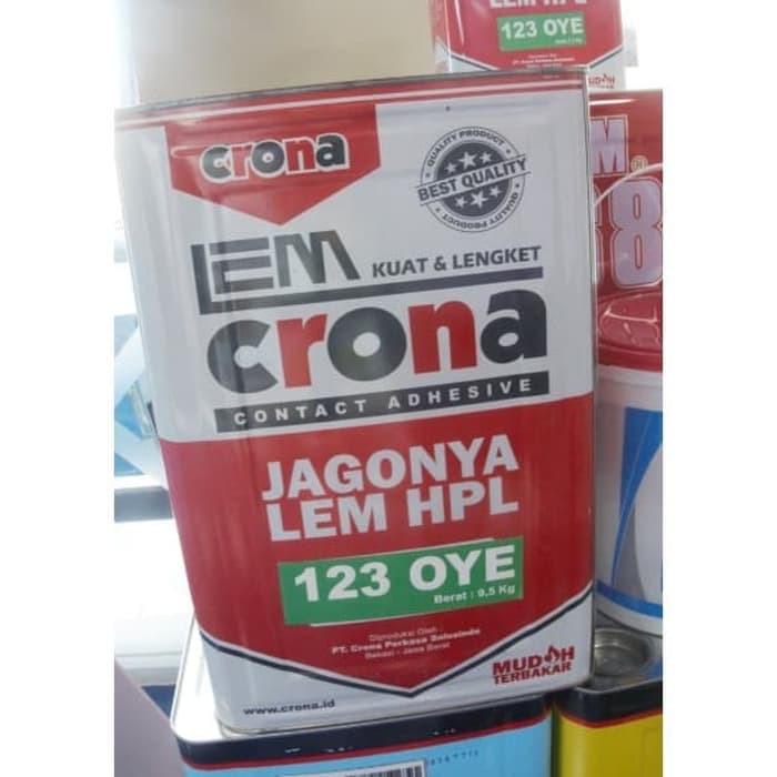

LEM CRONA 123 9.5KG / LEM KAYU LEM HPL LEM SERBAGUNA / LEM CRONA OYE
