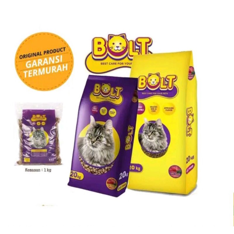 Bolt Donat 1kg repack makanan kucing