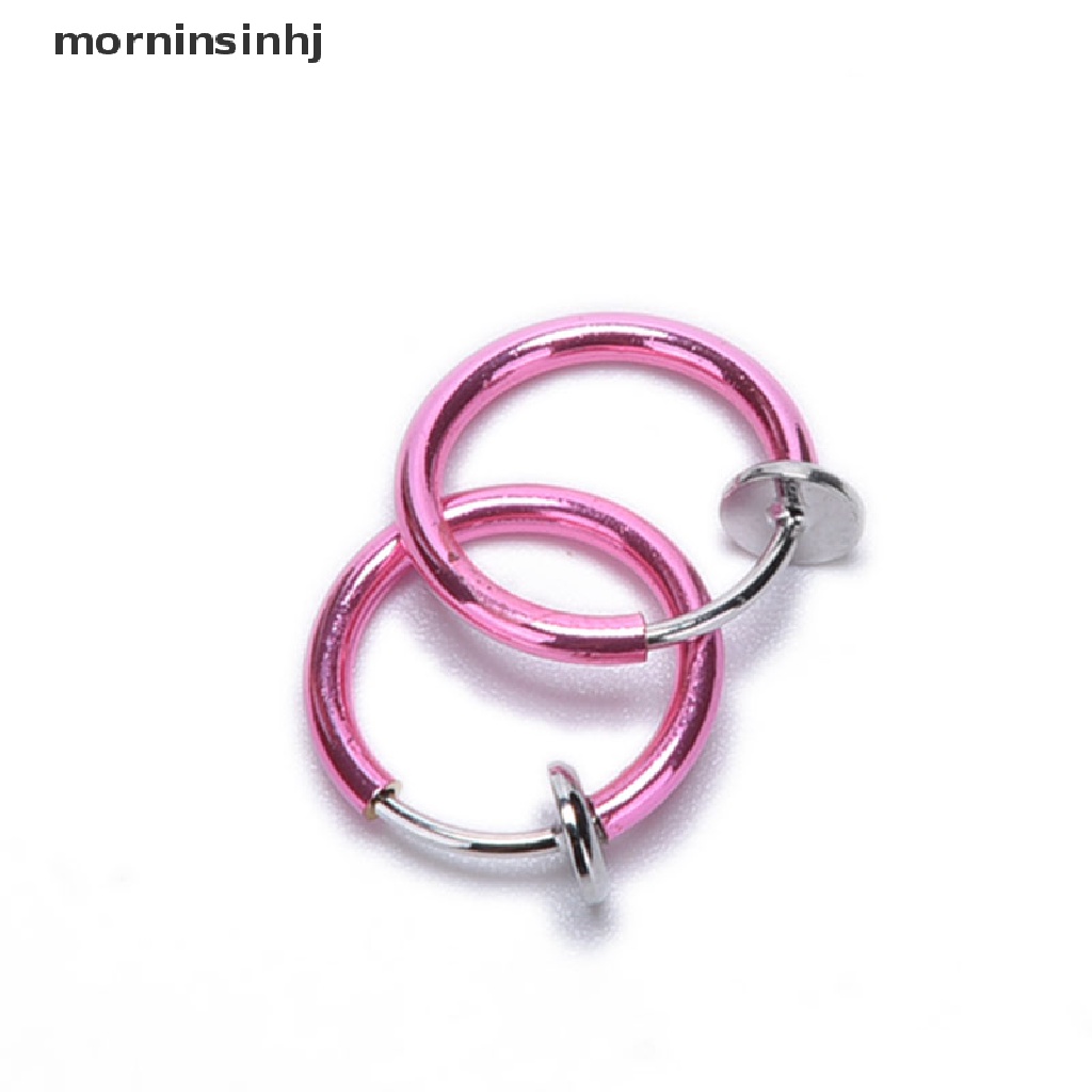 Mornin 2pcs Cincin Tindik Hidungbibirtubuh Gaya Punk Untuk Priawanita